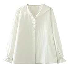 Amazon.com: KUFEIUP Women's Long Sleeve Sailor Collar