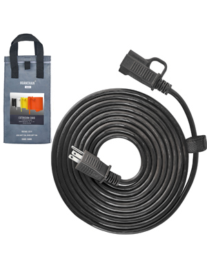 black extension cord