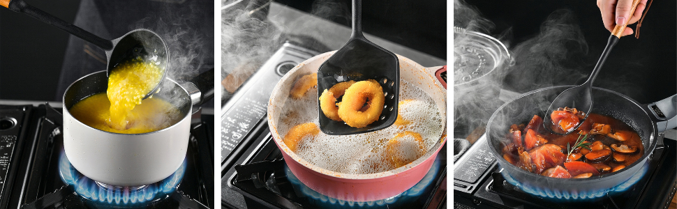 Silicone Cooking Utensils Set,brush