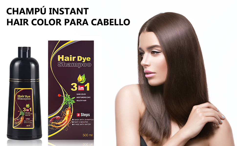 Champú Instant Hair Color para Cabello