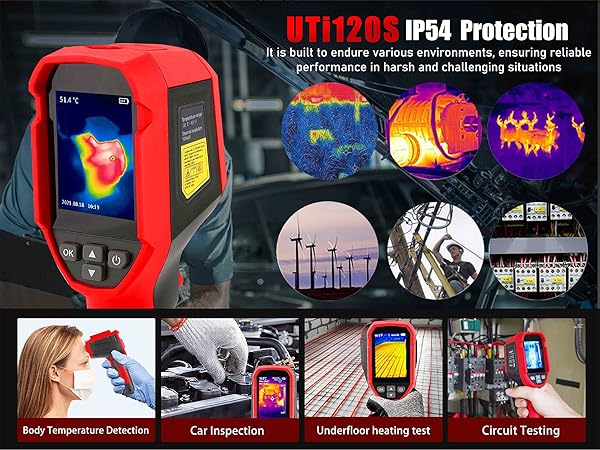 サーモグラフィーカメラ　UTi120S Amazon.com: UNI-T UTi120S Thermal Imaging Camera 120x90 IR