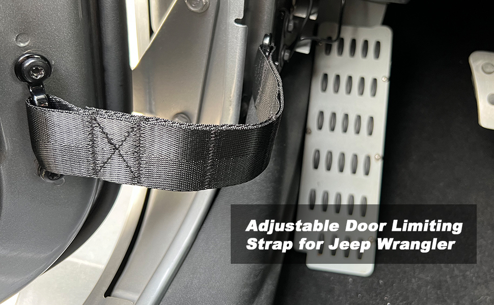 Door Strap for Jeep Wrangler TJ YJ JK JKU JL JLU,Adjustable