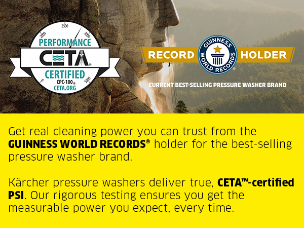 An image with text explaining the CETA certification and GUINNESS World Records label
