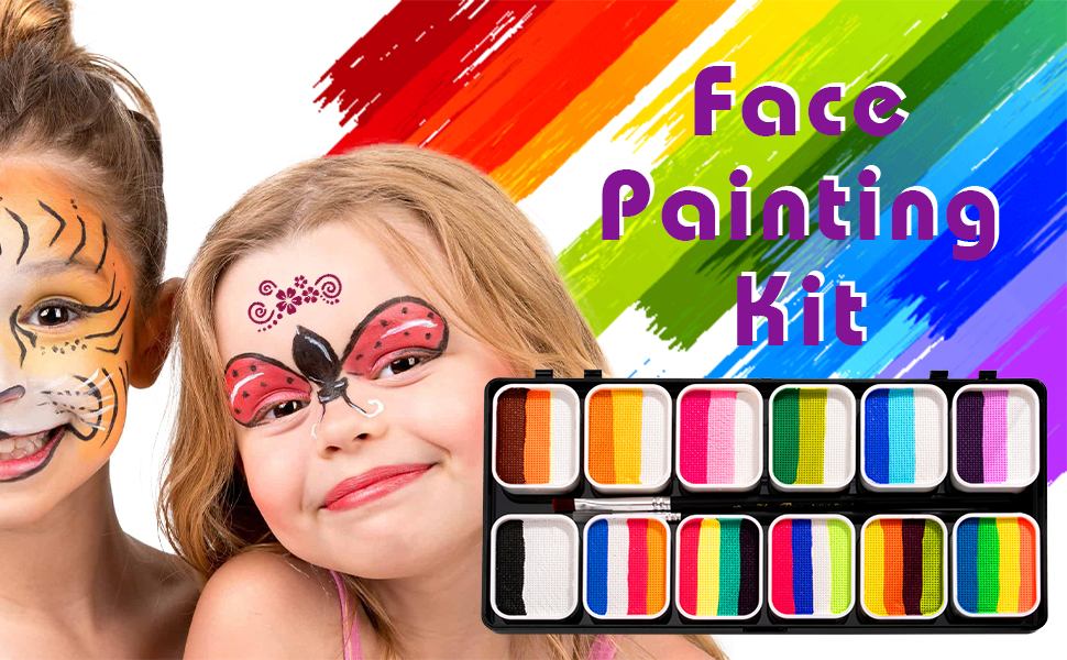 Face Paint Kit12 Split Cake Palettes Face Painting Kit