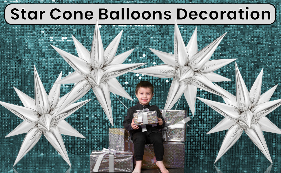 Amazon.com: KatchOn Large Silver Star Balloons - 50 Pieces