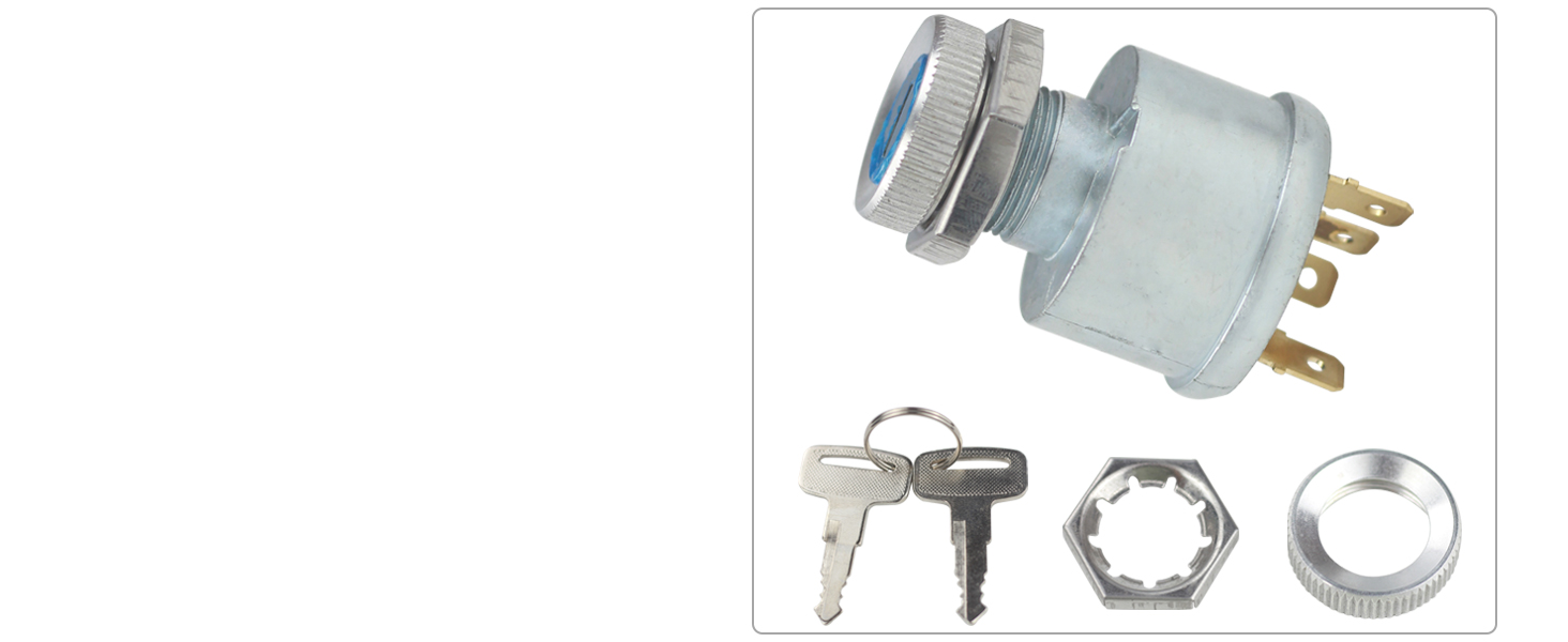 Ezgo Golf Ignition Switch with Key for EZGO TXT, Medalist