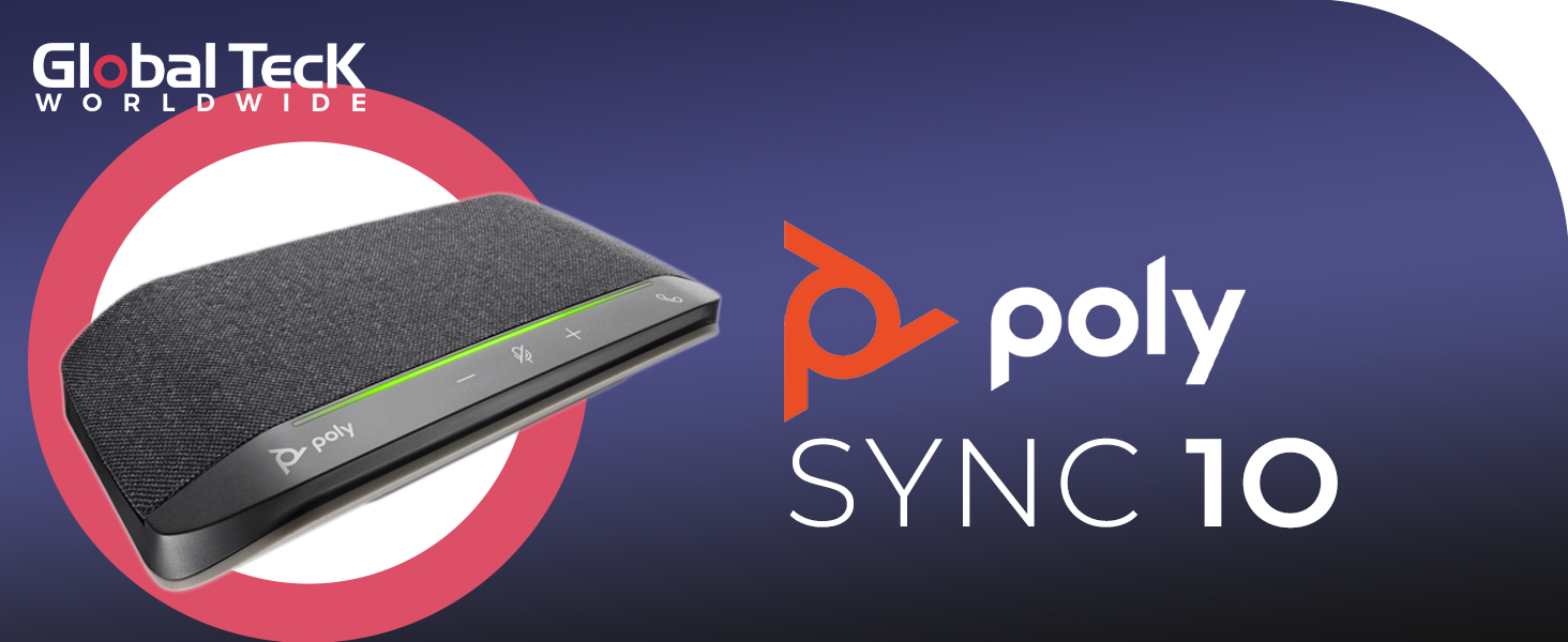 poly sync 10 usb speaker for computer laptop with microphone for phone calls conferencing zoom sy10