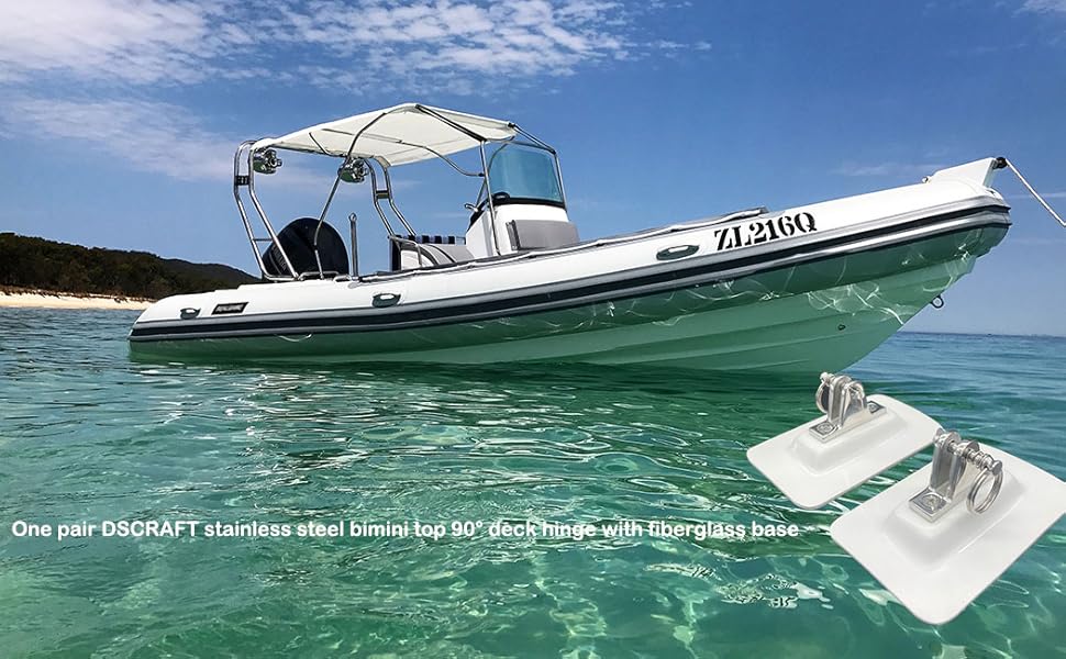 The fiberglass base can glue into tube or fiberglass screw to the transom