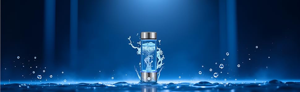 弁当箱・水筒 viiva Hydrogen Water Bottle 300ml Hydrogen Water Bottle Generator 380 ml/13.4 oz with Nasal