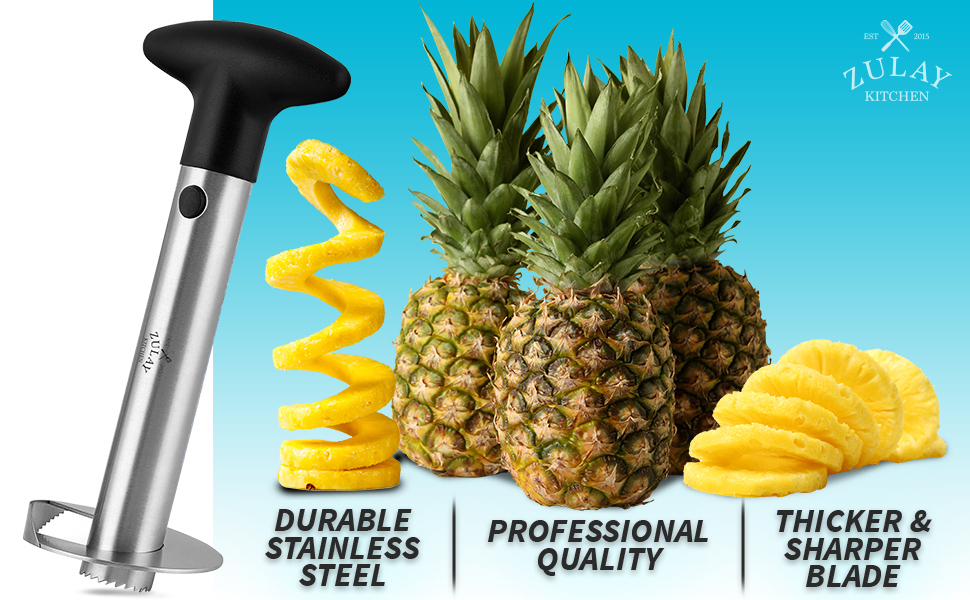 Pineapple Corer (Triple Reinforced Stainless Steel) with Eye Removal