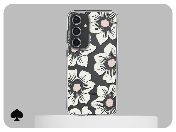 【kate spade】GALAXY S24+用ケース クリア フローラル 花柄 Samsung Galaxy S24 Ultra Kate Spade Protective Case