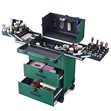 店舗用品　美容師　プロ用メイク|自立型キャリータイプ|メイク・プロの出張メイク 楽天市場】BYOOTIQUE 2in1 メイクボックス プロ 大容量 多機能
