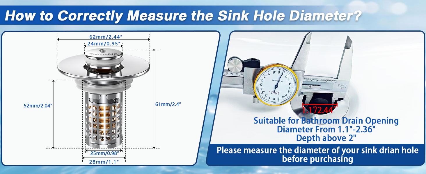 Bathroom Sink Drain Strainer