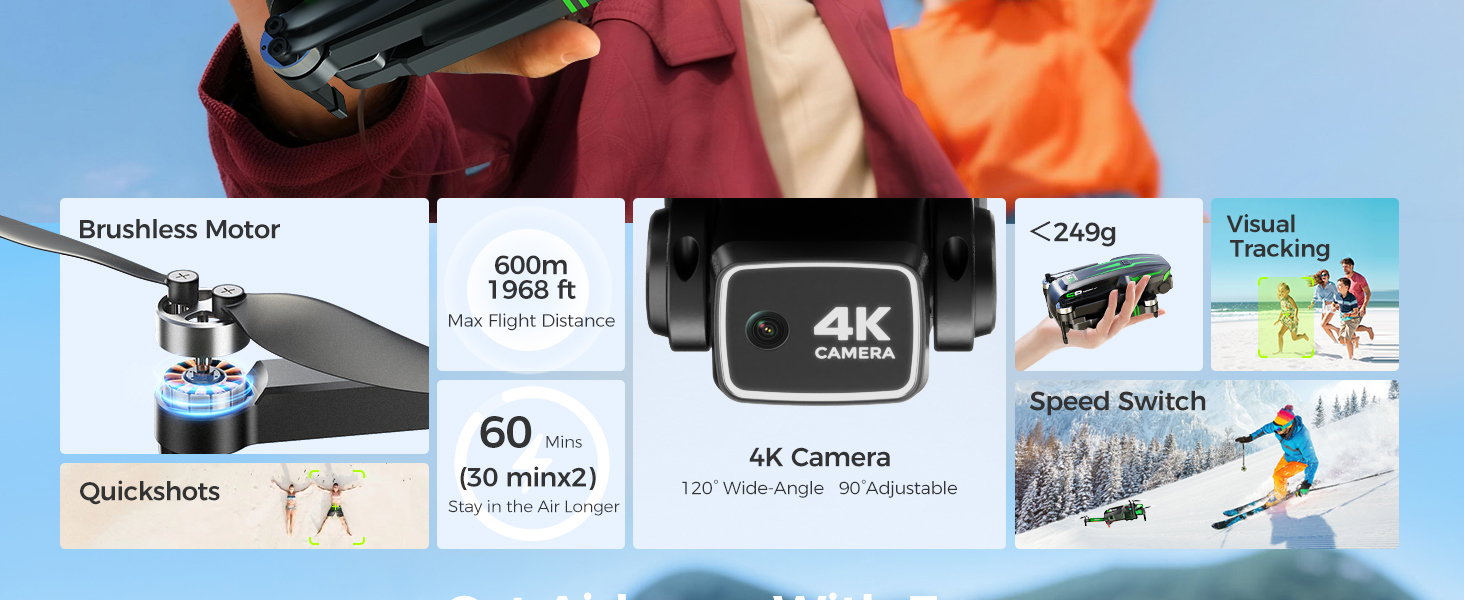 drones with camera for adults 4k