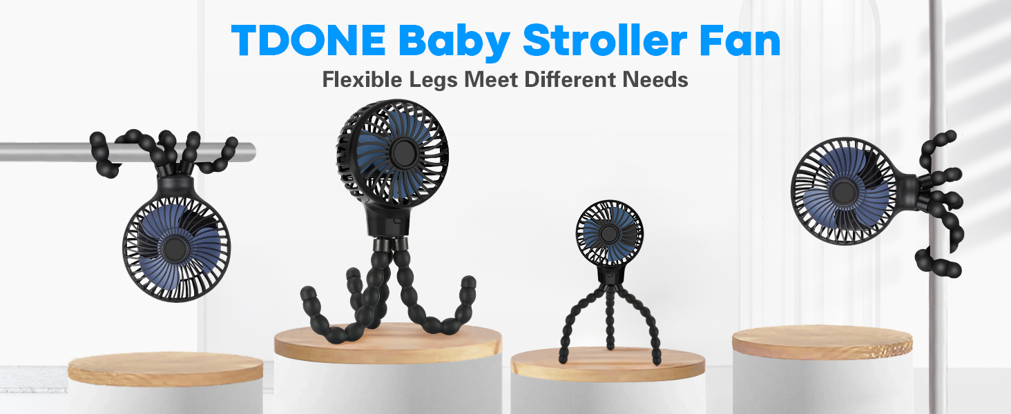 TAECCL Baby Stroller Fan with Flexible Tripod