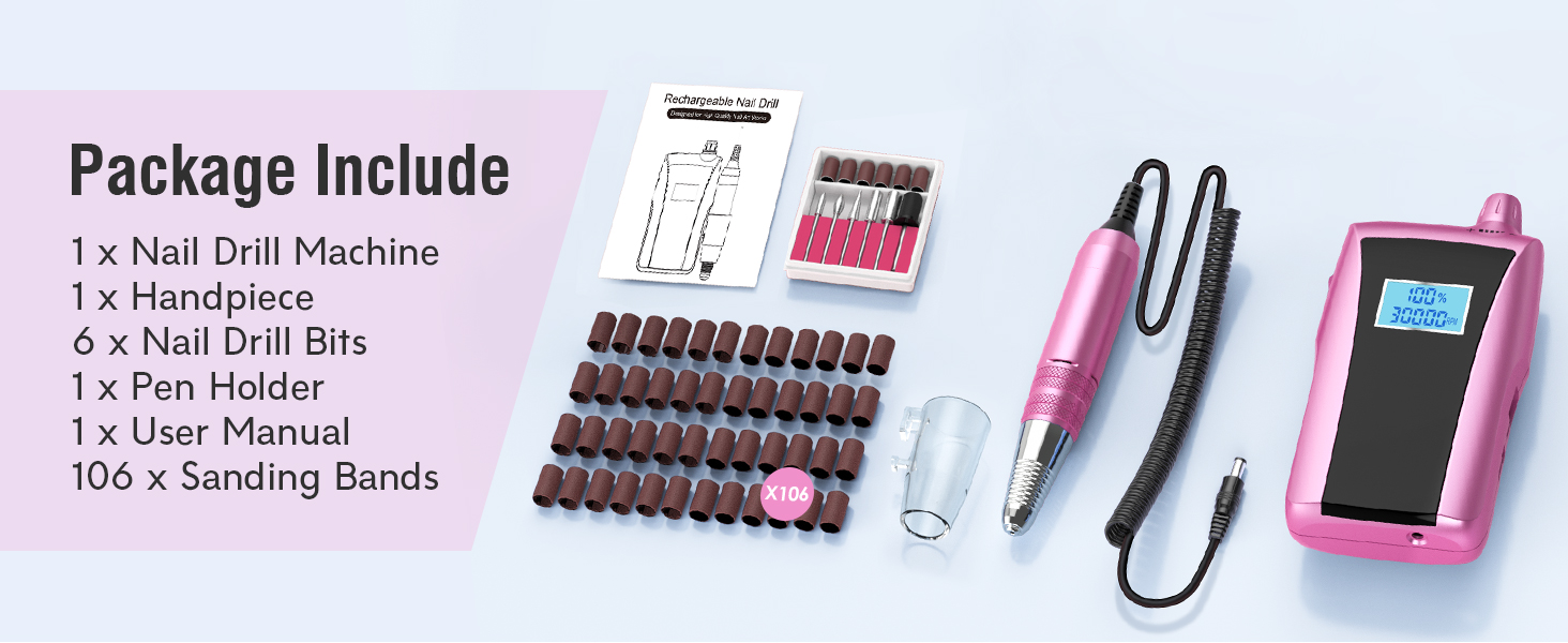 nail drill machine ,handpiece,nail drill bits