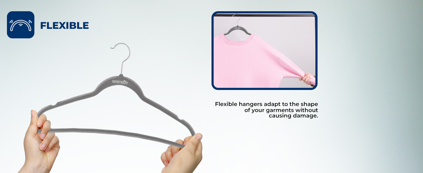 10 Pack Velvet Hangers - Non-Slip with 360° Swivel Hook Ultra-Thin, Lightweight Velvet Hangers