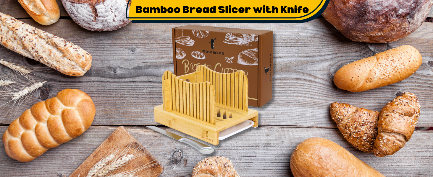 Mosomboo Bamboo Bread Slicer