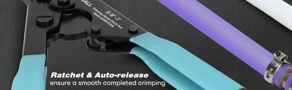 PEX crimping clamp cinch tool kit