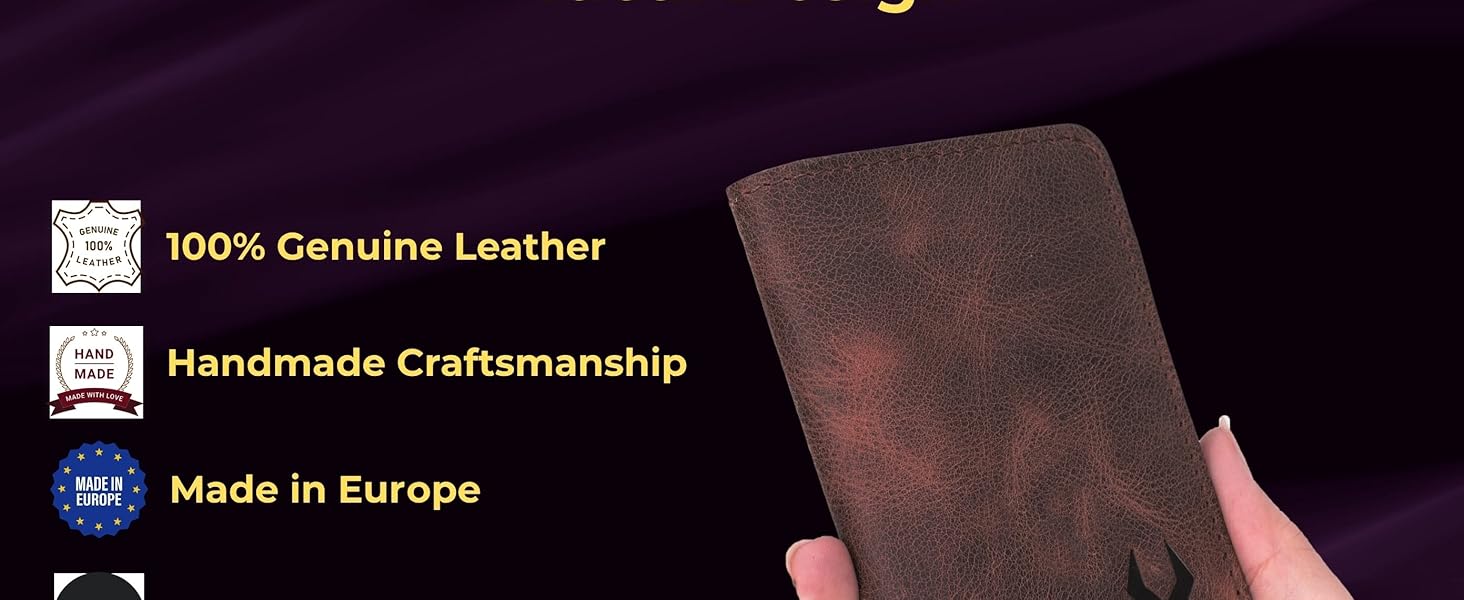 100% Genuine leather card holder