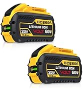 Xmenany 9.0-Ah 20V/60V MAX Replacement for DEWALT 20V/60V Battery DCB606 DCB609 DCB612 Compatible...