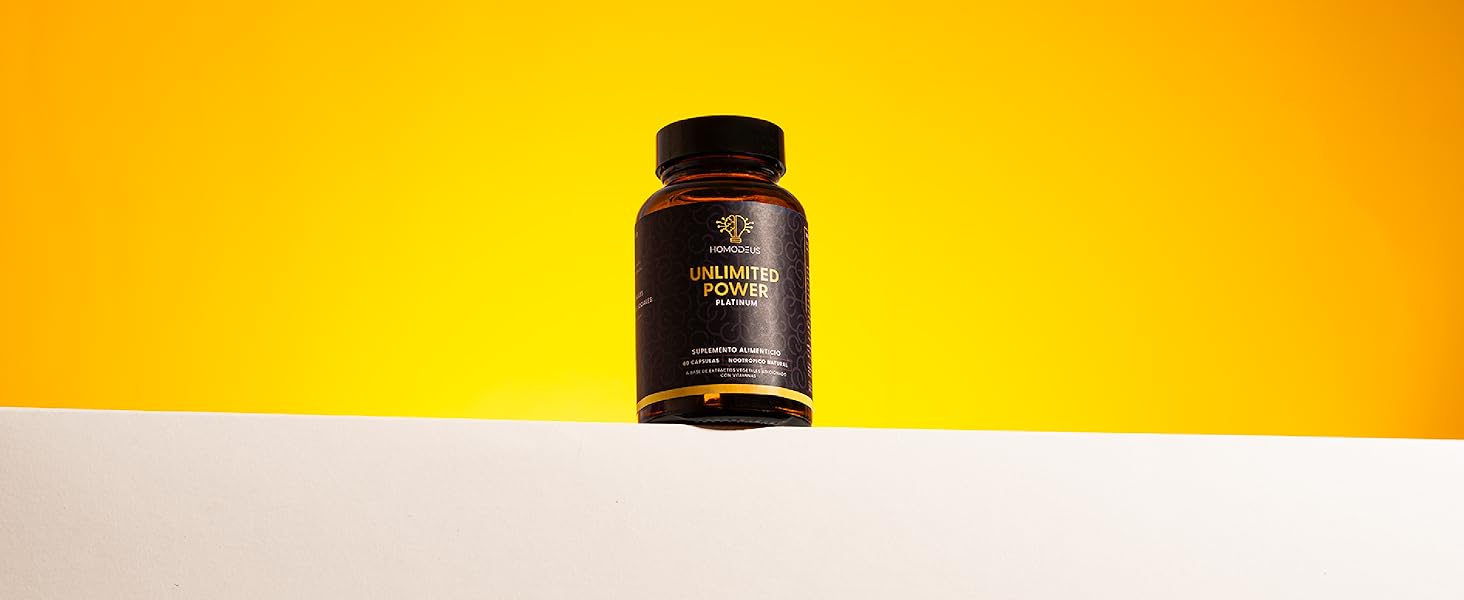 HomoDeus Platinum Nootrópico Mejorado |Concentración, Memoria y Agilidad Mental  Suplemento Natural