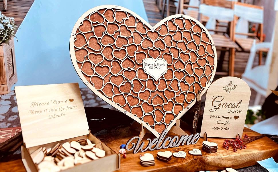 Custom Wedding guest book