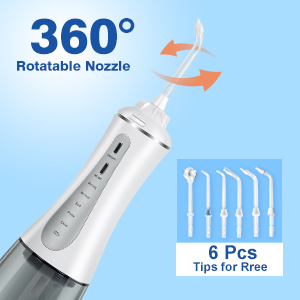 MEDITIVE Water Flosser Cordless for Teeth, Portable Oral Irrigator,