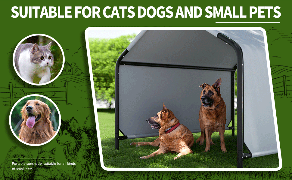 Dog Shade Shelter Outdoor Pet Tent for Dogs and Small