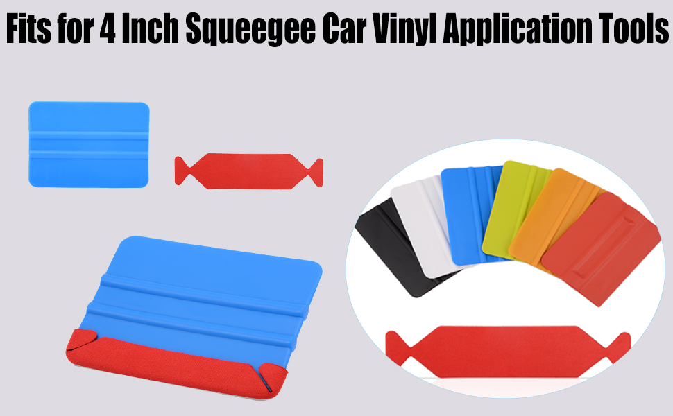 Ehdis Squeegee Felt Buffers Strips Microfiber Cleaning Felt Edge with