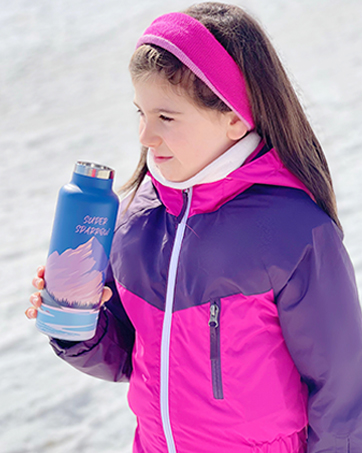 Super Sparrow Gourde Isotherme - 18/10 Ultra Léger Bouteille Isotherme - 350ml, 500ml, 750ml - Gourde INOX Bouche Standard - Gourde Enfant sans BPA, pour Sport, Voyages, L'école, Bureau, Maison 1