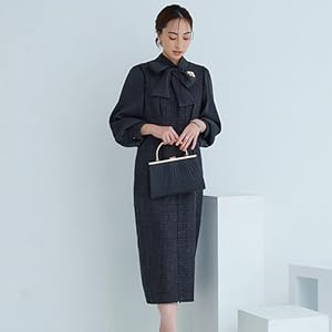 最終価格！新品未使用ルイエブティック　コンビワンピース　チャコールグレー　LL RUIRUE BOUTIQUE」 コンビワンピース LL チャコールグレー