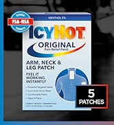 Icy Hot Original Small Pain Relief Patches (5 Count) Powerful Targeted Relief for Arm, Neck & Leg