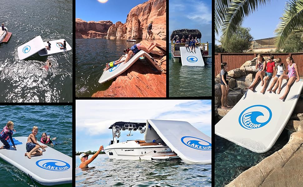 Slide Island Inflatable Boat Slide and M... 13 Slide Island muliple uses