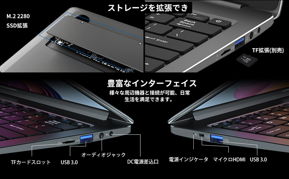 Amazon.co.jp: BOCCONI ノートパソコン 12.5インチ 8GB RAM