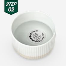 Soak paper in container