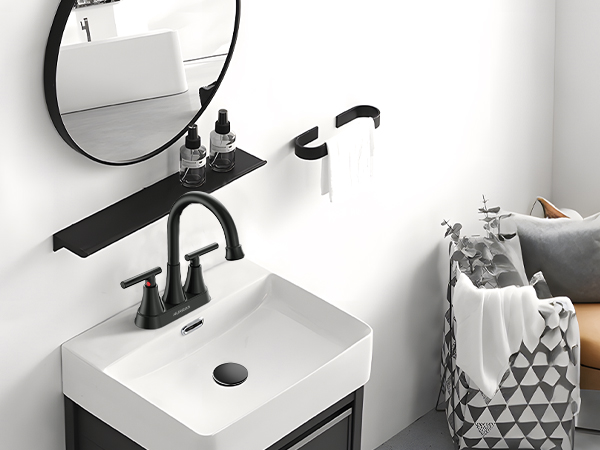 Bathroom Sink Drain Pop-up Bathroom Sink Stopper Vanity Vessel Hair Catcher Anti-Clog Strainer