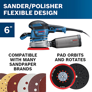 SANDER/POLISHER FLEXIBLE DESIGN