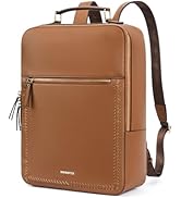 BOSTANTEN Leather Backpack 15.6 inch Laptop Bag Travel Casual Computer Backpack College Business ...