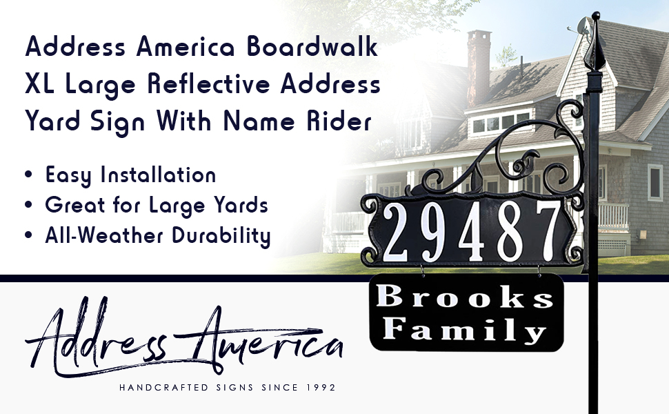 Address America USA Handcrafted Boardwalk XL Large