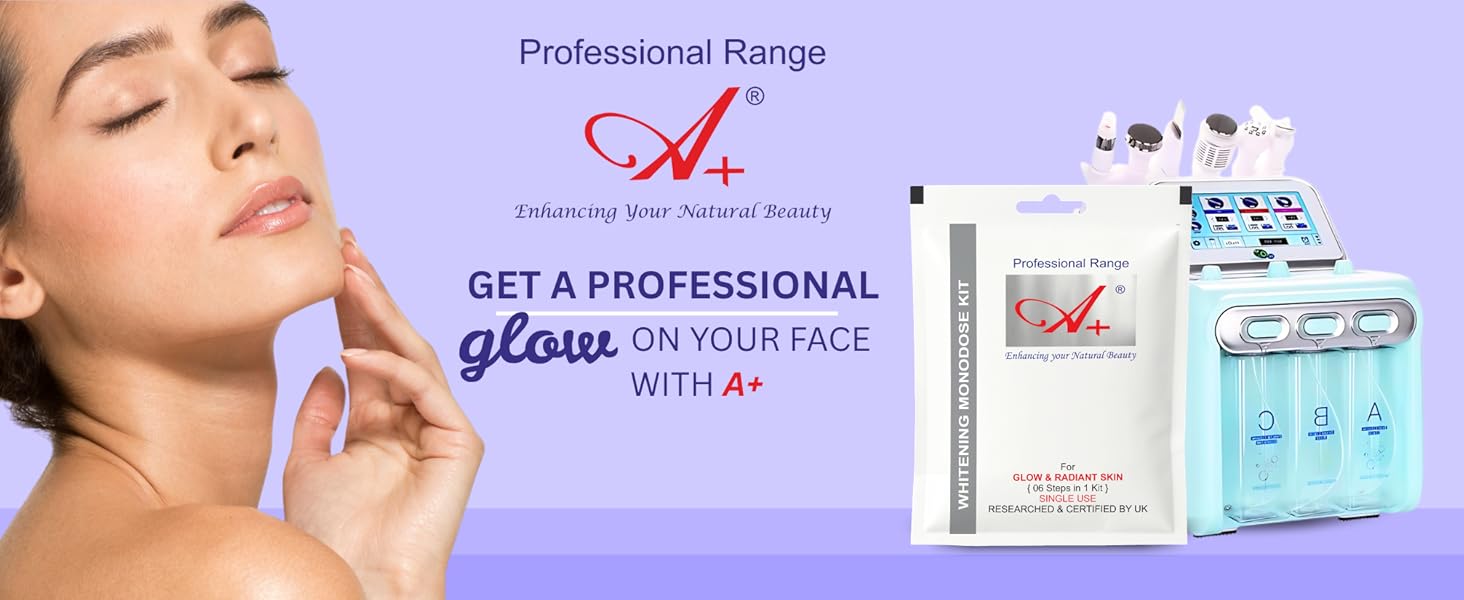 A+ Whitening Hydra facial kit for whitening and glowing skin