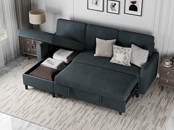 Amazon.com: Walsunny Sectional Sofa Couch Bed L Shaped