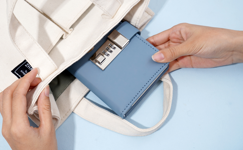 CAGIE Diary with Lock Digital Combination Secrets Lockable