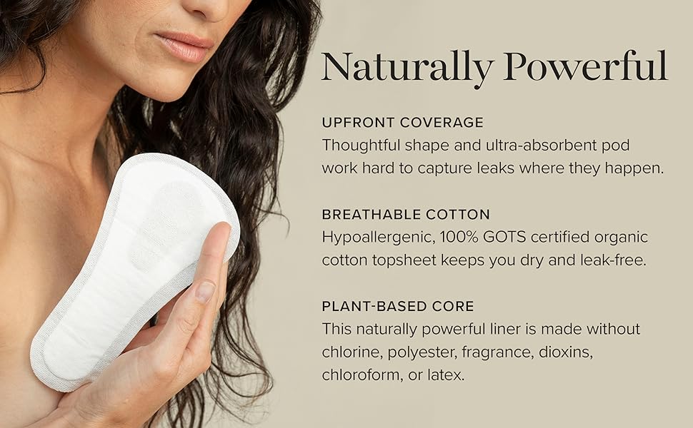 Cora Ultra Thin Organic Bladder Liners Super Absorbency