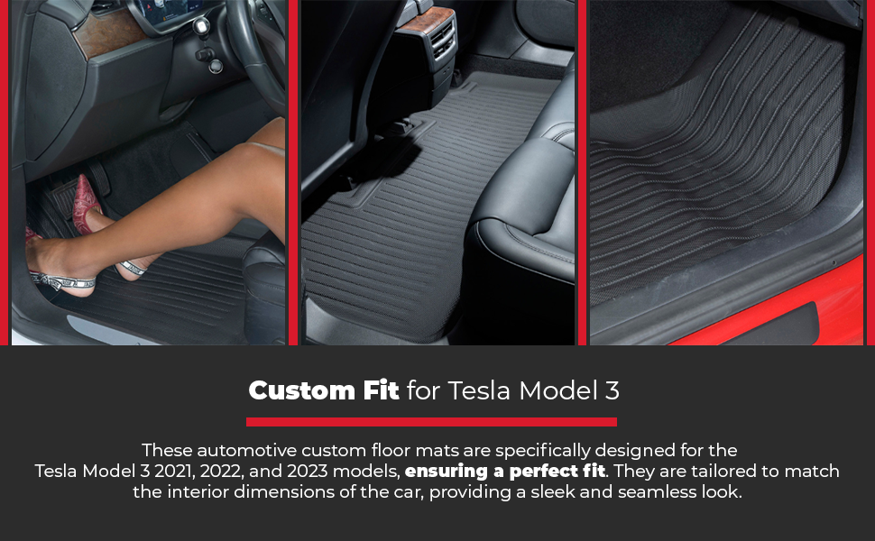 Floor Mats for Tesla Model 3 Floor Mats 2020 2021 2022 2023