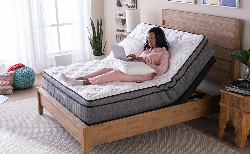 GhostBed Adjustable Bed Frame & Power Base with Wireless Remote Zero