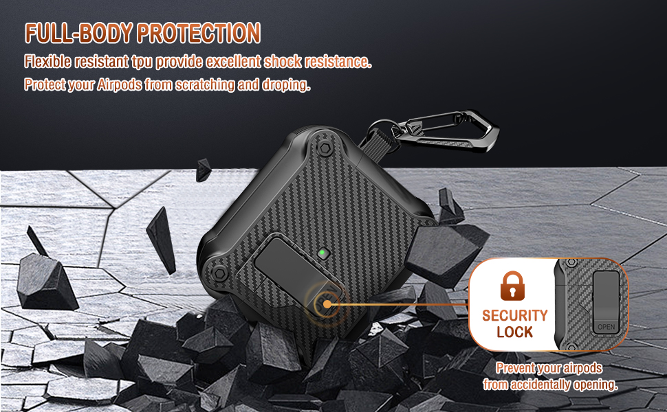 Rfun Airpods 3rd Generation Case with Automatic Secure