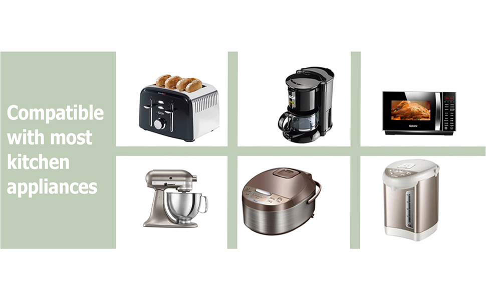 6 PCS Cord Organizer for Arcs and Flat Appliances, Adhesive Cable Clips