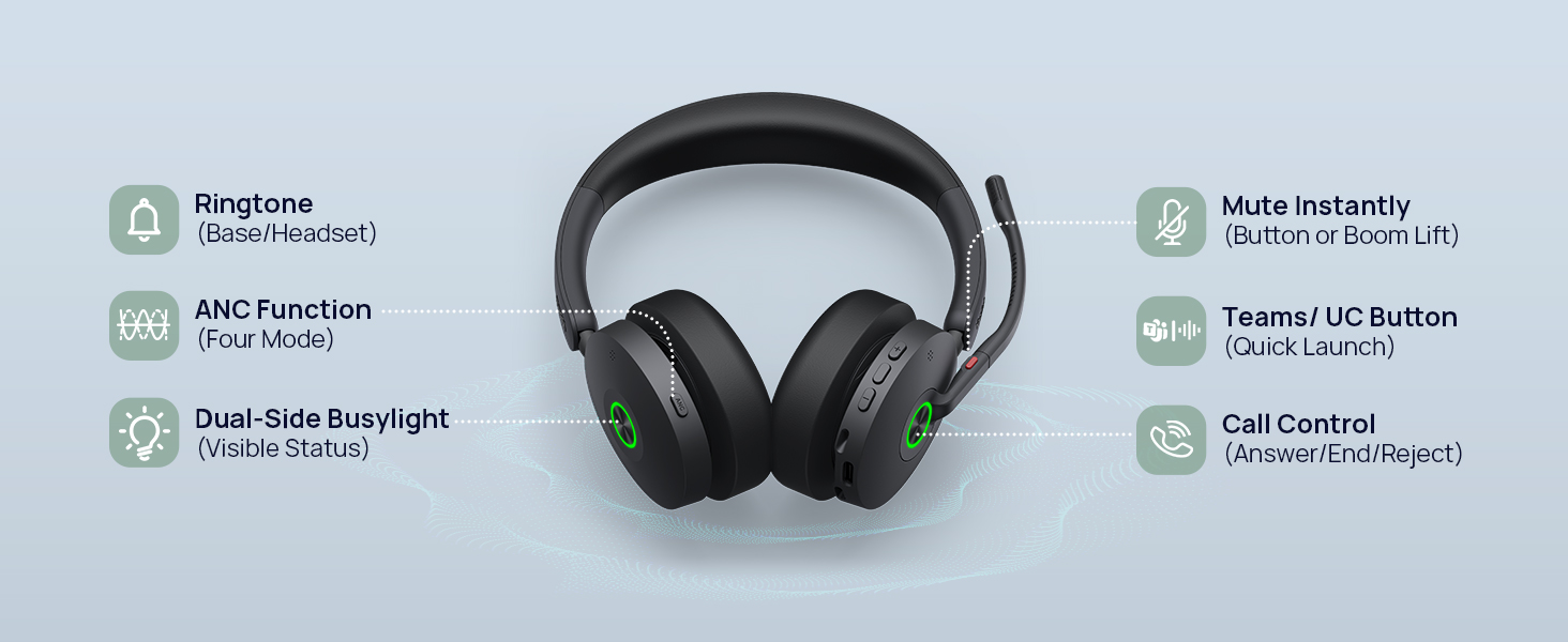 bluetooth headphones with mic