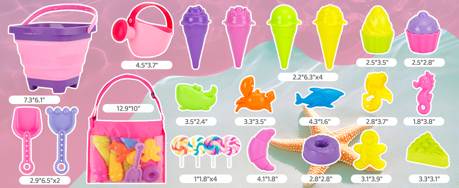 Collapsible Beach Toys Set